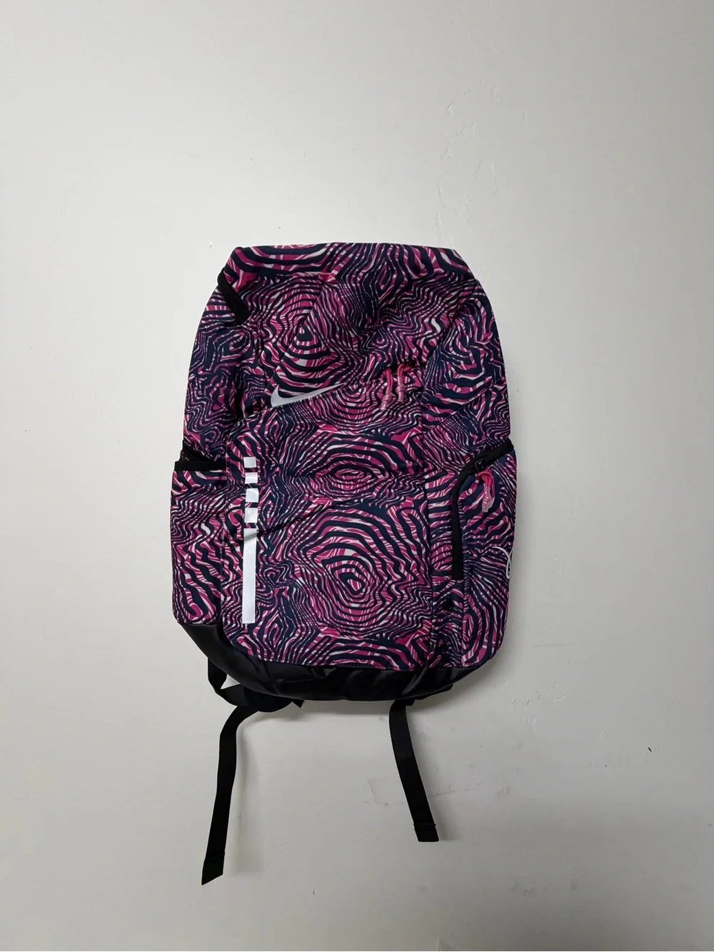 Pink and Navy Patterned Men's Backpack - Stylish Everyday Carry